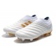 Adidas Copa 19 FG White Gold Soccer Cleats