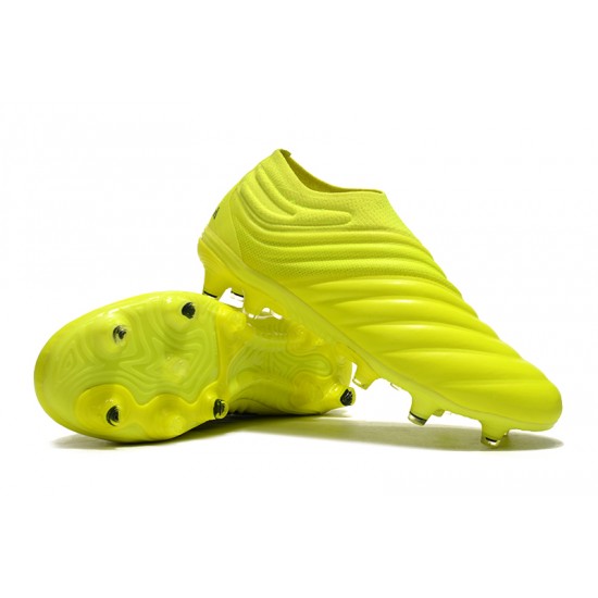 Adidas Copa 19 FG Yellow Black Soccer Cleats