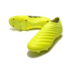 Adidas Copa 19 FG Yellow Black Soccer Cleats