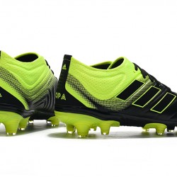 Adidas Copa 19.1 FG Black Green Soccer Cleats