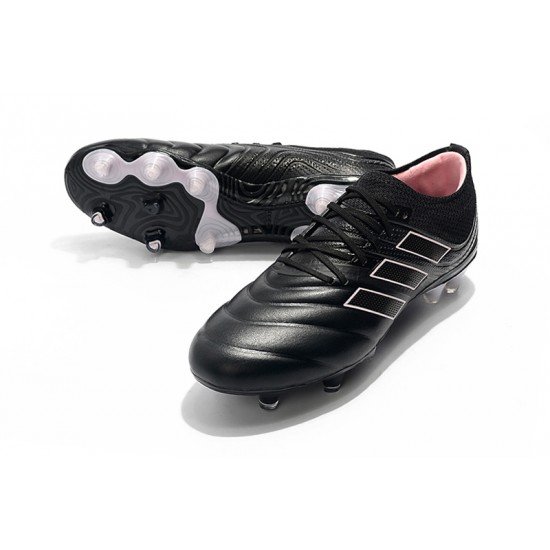 Adidas Copa 19.1 FG Black Pink White Soccer Cleats