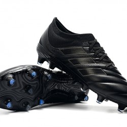 Adidas Copa 19.1 FG Deep Black Blue Soccer Cleats