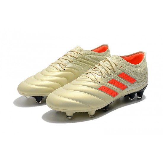 Adidas Copa 19.1 FG Orange Beige Black Soccer Cleats