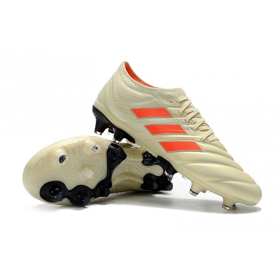 Adidas Copa 19.1 FG Orange Beige Black Soccer Cleats