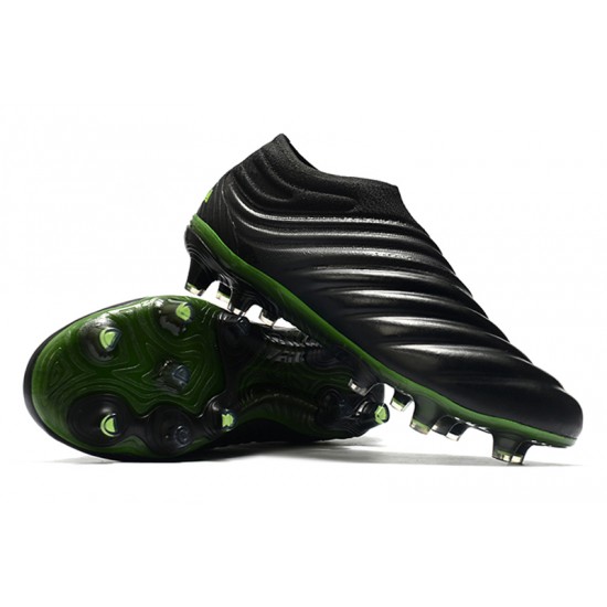 Adidas Copa 20 FG Black Green Soccer Cleats