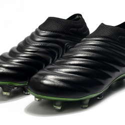 Adidas Copa 20 FG Black Green Soccer Cleats