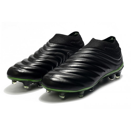 Adidas Copa 20 FG Black Green Soccer Cleats