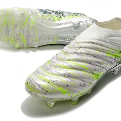 Adidas Copa 20 FG Silver Green White Soccer Cleats