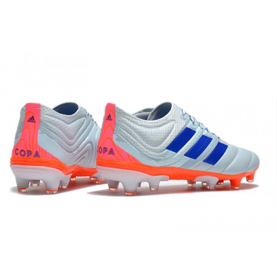 Adidas Copa 20.1 FG Low Mens Orange Grey Blue Soccer Cleats