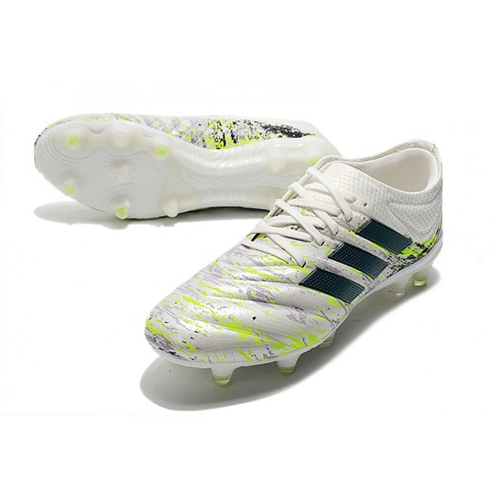 Adidas Copa 20.1 FG Silver Black Green Soccer Cleats