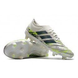 Adidas Copa 20.1 FG Silver Black Green Soccer Cleats