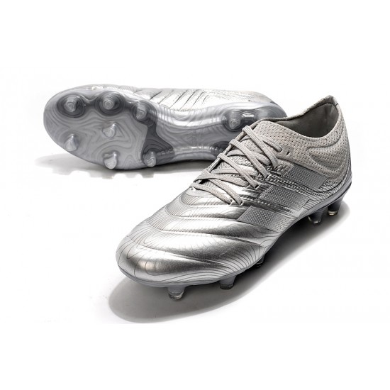 Adidas Copa 20.1 FG Silver Soccer Cleats