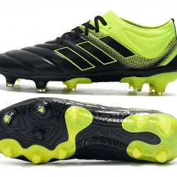 Adidas Copa 19.1 FG Black Green Soccer Cleats