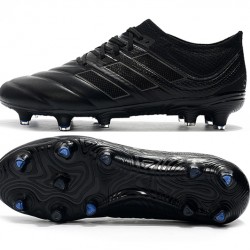 Adidas Copa 19.1 FG Deep Black Blue Soccer Cleats