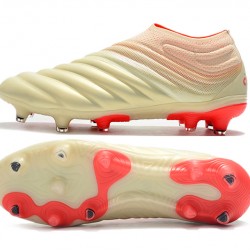 Adidas Copa 19 FG Beige Red Soccer Cleats