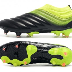 Adidas Copa 19 FG Black Green Soccer Cleats