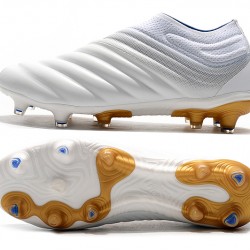 Adidas Copa 19 FG White Gold Soccer Cleats