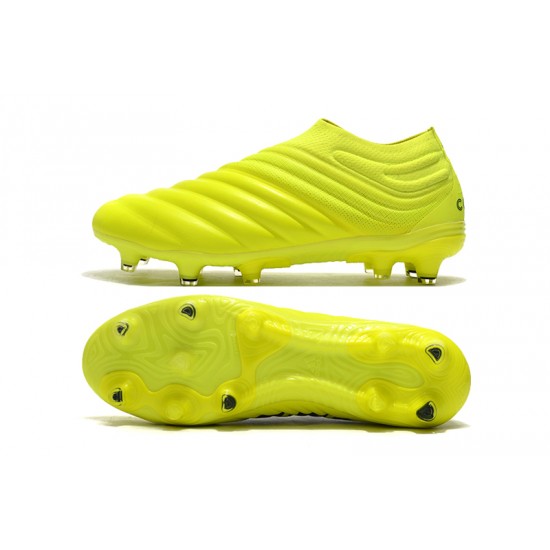 Adidas Copa 19 FG Yellow Black Soccer Cleats