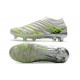 Adidas Copa 20 FG Silver Green White Soccer Cleats