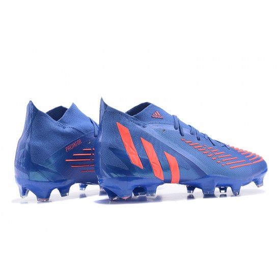 Adidas Predator Edge Geometric 1 FG Blue Orange For Men Soccer Cleats