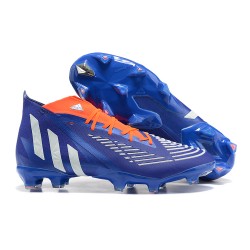 Adidas Predator Edge Geometric 1 FG Orange Blue White High-top For Men Soccer Cleats 