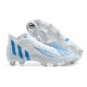 Adidas Predator Edge Geometric 1 FG White Blue High-top For Men Soccer Cleats