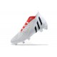 Adidas Predator Edge Geometric 1 FG White Red Black High-top For Men Soccer Cleats