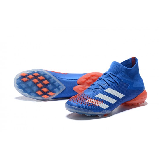 Adidas Preator Mutator 20 TF Blue Orange High-top For Men Soccer Cleats 