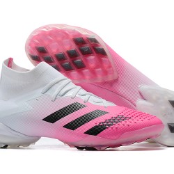 Adidas Preator Mutator 20 TF Blue Pink White High-top For Men Soccer Cleats 