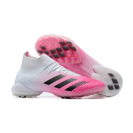 Adidas Preator Mutator 20 TF Blue Pink White High-top For Men Soccer Cleats 