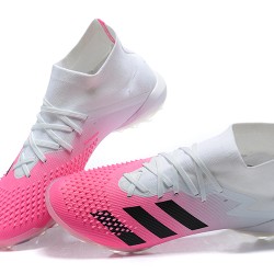 Adidas Preator Mutator 20 TF Blue Pink White High-top For Men Soccer Cleats 