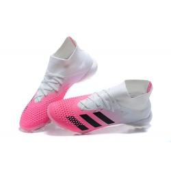 Adidas Preator Mutator 20 TF Blue Pink White High-top For Men Soccer Cleats 