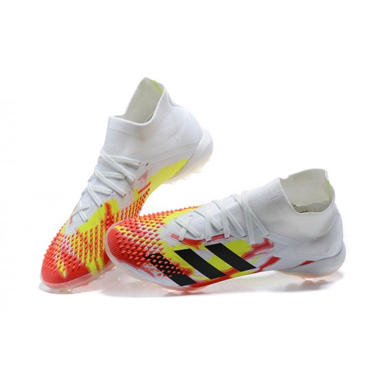 Adidas Preator Mutator 20 TF Orange Yellow White High-top For Men Soccer Cleats 