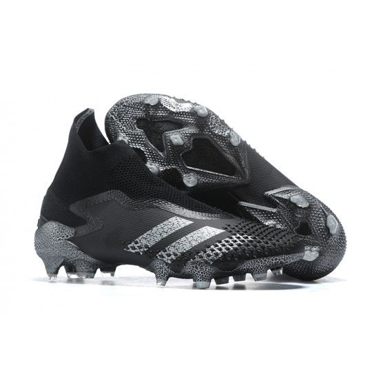 Adidas Preator Mutator 20+ FG Black Gray High-top For Men Soccer Cleats 