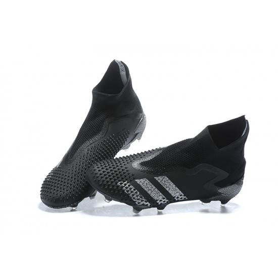 Adidas Preator Mutator 20+ FG Black Gray High-top For Men Soccer Cleats 