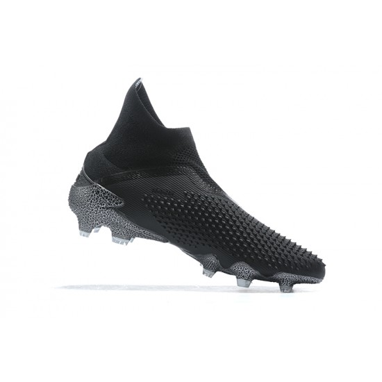 Adidas Preator Mutator 20+ FG Black Gray High-top For Men Soccer Cleats