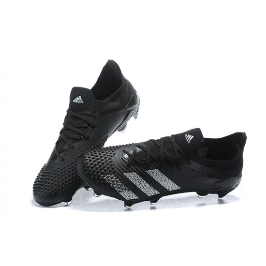 Adidas Preator Mutator 20+ FG Black Lce Low-top For Men Soccer Cleats