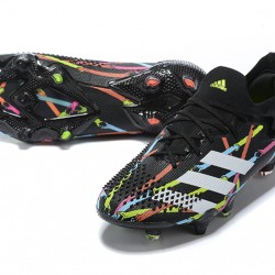 Adidas Preator Mutator 20+ FG Black Pink Blue Low-top For Men Soccer Cleats 