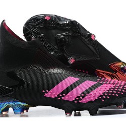 Adidas Preator Mutator 20+ FG Black Pink Gold High-top For Men Soccer Cleats 