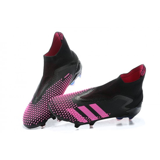 Adidas Preator Mutator 20+ FG Black Pink Gold High-top For Men Soccer Cleats