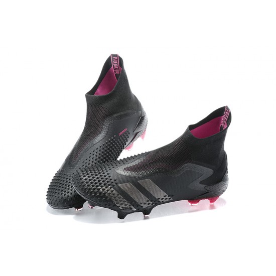 Adidas Preator Mutator 20+ FG Black Pink High-top For Men Soccer Cleats 