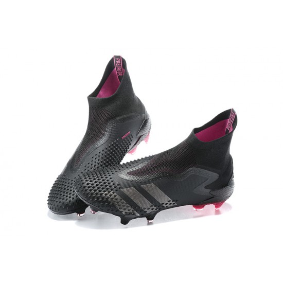 Adidas Preator Mutator 20+ FG Black Pink High-top For Men Soccer Cleats