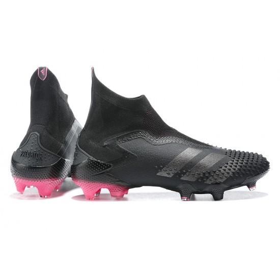 Adidas Preator Mutator 20+ FG Black Pink High-top For Men Soccer Cleats 