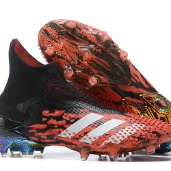 Adidas Preator Mutator 20+ FG Black Red White High-top For Men Soccer Cleats 