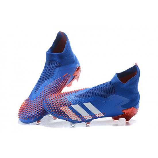 Adidas Preator Mutator 20+ FG Blue LightOrange High-top For Men Soccer Cleats