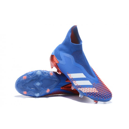 Adidas Preator Mutator 20+ FG Blue LightOrange High-top For Men Soccer Cleats 