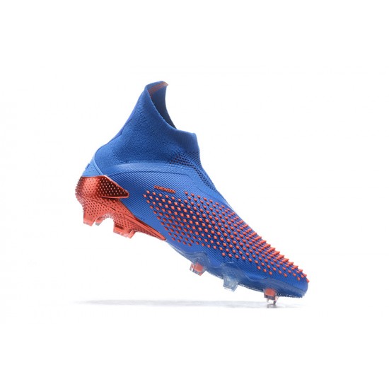 Adidas Preator Mutator 20+ FG Blue LightOrange High-top For Men Soccer Cleats 