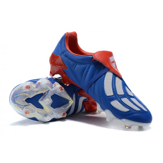 Adidas Preator Mutator 20+ FG Blue Red Low-top For Men Soccer Cleats