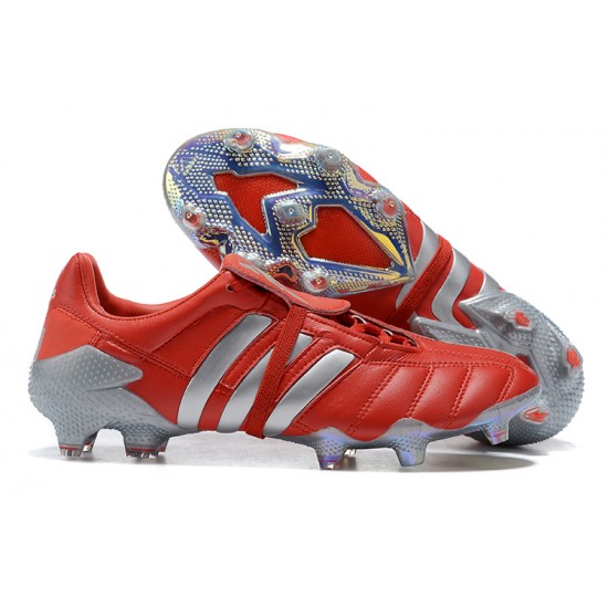 Adidas Preator Mutator 20+ FG Gray Red Low-top For Men Soccer Cleats