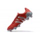 Adidas Preator Mutator 20+ FG Gray Red Low-top For Men Soccer Cleats 